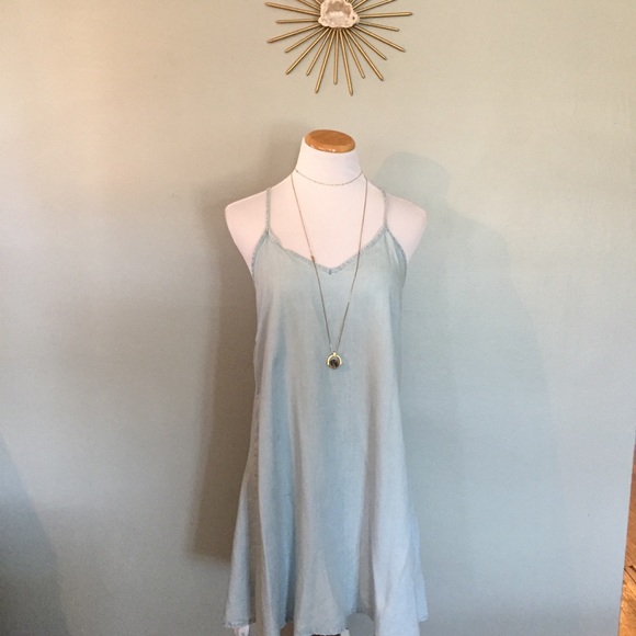 Asos Denim Slip Dress size M - Picture 3 of 5